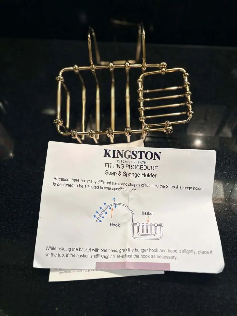 Kingston Brass Vintage 7-Inch Clawfoot Tub Hanging Soap and Sponge Holder